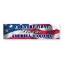 Country First bumper stickers