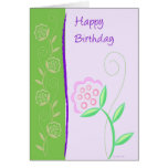 Country Flowers-BD Card