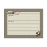 Country Kitchen Recipe Card postcards