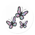 Country Patchwork Butterfly stickers