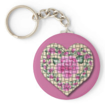 Country Rose Heart (Woven)