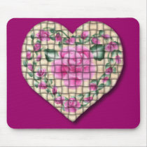 Country Rose Heart (Woven)