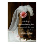 Country Rose Wedding Charity Favour Card Business Card Template