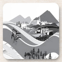 Country-side living design coaster