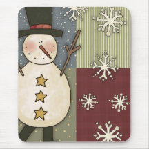 Country Snowman Mousepad