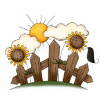 country sunflowers photo sculptures