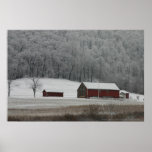 Country View in Winter Poster