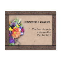 Country Western Barbed Wire RSVP Postcard v2