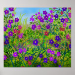 Country Wildflowers Poster