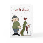 Country Winter Christmas Card