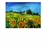 COUNTRYSIDE AND SUNFLOWERS IN TUSCANY t-shirts