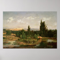 Countryside with a River, Manzanares Posters
