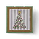 County Christmas Button Tree Frame Greeting