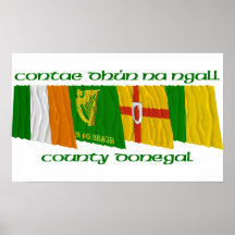 County Donegal Flags Print