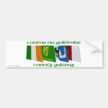 County Galway Flags Bumper Sticker