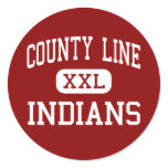 County Line - Indians - High - Branch Arkansas Stickers