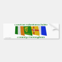County Monaghan Flags Bumper Sticker