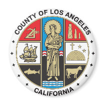 County of Los Angeles seal Fridge Magnets