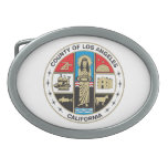 County of Los Angeles seal Oval Belt Buckle