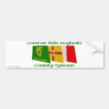 County Tyrone Flags Bumper Stickers
