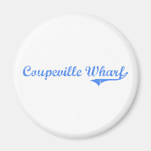 Coupeville Wharf Washington Classic Design Magnet