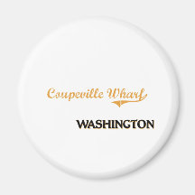 Coupeville Wharf Washington Classic Refrigerator Magnet
