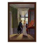 Couple At The Window By Kersting Georg Friedrich cards
