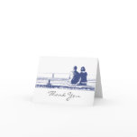Couple on the Beach Thank You Note Card