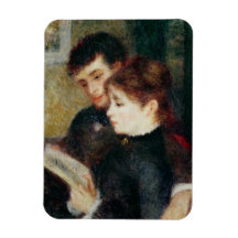 Couple Reading (Edmond Renoir and Marguerite Legra Magnet