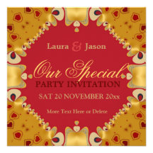 Couple Special Anniversary Engagement Invitation