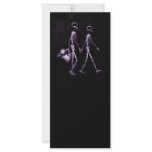 Couple Travelling X-Ray Vision Skeletons - Purple rack cards