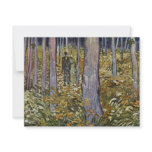 Couple Walking In The Forest By Vincent Van Gogh invitations