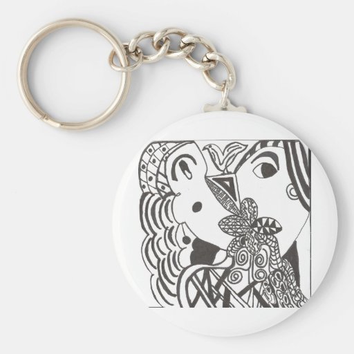 couple with bird key chains