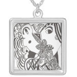Couple with Bird Personalized Necklace