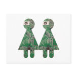 Coupleboard All Girls Postcard