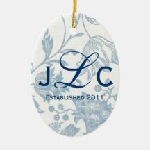 Couples Monogram Ornament