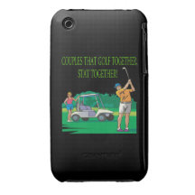 Couples That Golf Together Stay Together iPhone 3 Cover