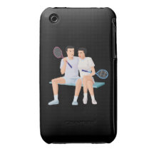 Couples That Tennis Together Case-Mate iPhone 3 Case