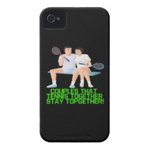 Couples That Tennis Together iPhone 4 Case-Mate Cases