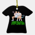 Couples That Tennis Together Ornament