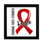 Courage Faith Hope 5 AIDS Trinket Boxes