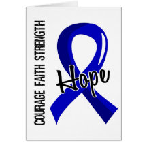 Courage Faith Hope 5 Ankylosing Spondylitis Greeting Card