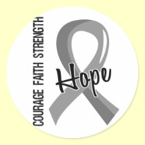 Courage Faith Hope 5 Asthma stickers