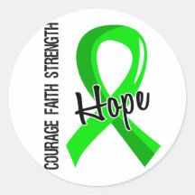 Courage Faith Hope 5 Lyme Disease Stickers