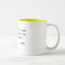 courage, fear, confidence Aristotle cup Mugs