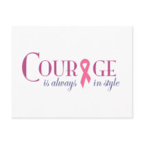 Courage in style post card