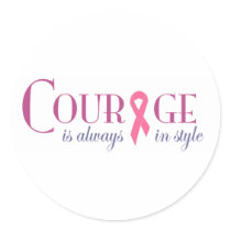 Courage in style sticker