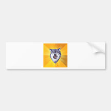 Courage Wolf Advice Animal Internet Meme Bumper Sticker