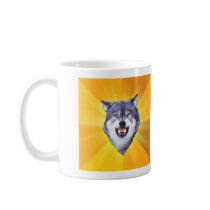 Courage Wolf Mugs