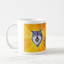 Courage Wolf Mugs
